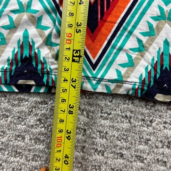 ARDENE Petticoat Bottom Skirt Women Size Large L Multicolored Zig Zag Pattern - Picture 5 of 6